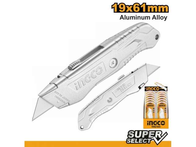 TRINCHETA 19MM X 61MM CUERPO ALUM INGCO HKNS11615